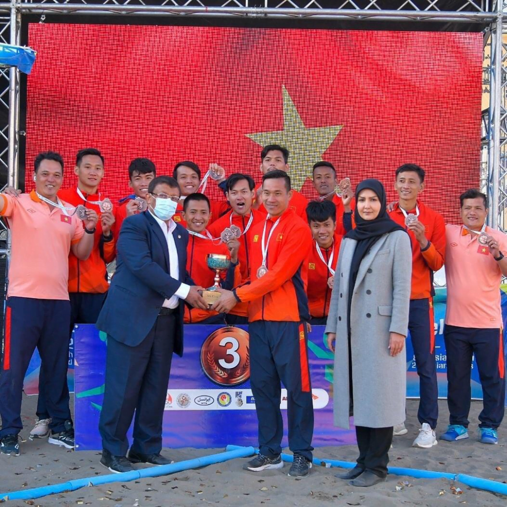 Đội Tuyển Nam Bóng Ném Bãi Biển Việt Nam Giành Huy Chương Đồng Tại Giải Bóng Ném Bãi Biển Châu Á 2022