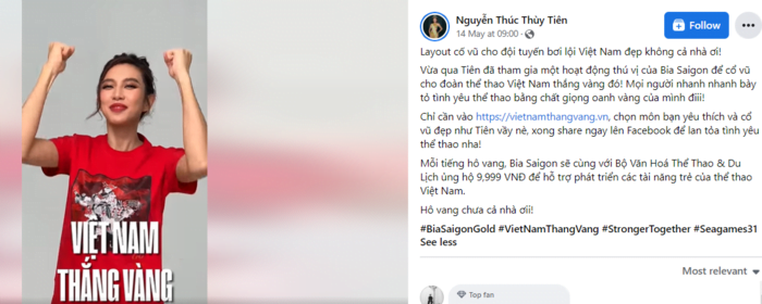 Dàn Sao Việt Cùng Hô Vang Lời Chúc 'Thắng Vàng', Cổ Vũ Hết Mình Cho Vận Động Viên Việt Nam