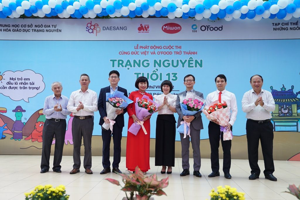 Phát Động Cuộc Thi “Cùng Đức Việt & O’food Trở Thành Trạng Nguyên Tuổi 13”