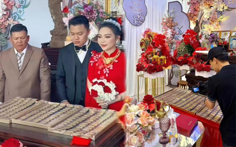 Đám Cưới Ngập Vàng Và Sổ Đỏ Ở Bình Dương Gây 'Bão' Mạng Xã Hội