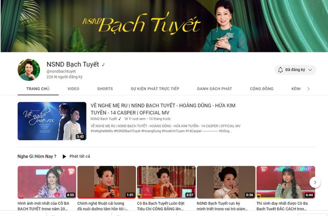 Kênh Youtube Của Nghệ Sĩ Gạo Cội: Những 'Nốt Trầm' Xao Xuyến...