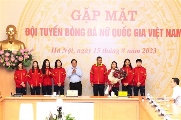 Thủ Tướng Phạm Minh Chính Gặp Mặt Đội Tuyển Bóng Đá Nữ Việt Nam
