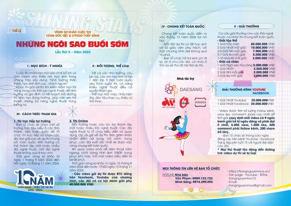 Hướng Dẫn Thi Online Thắp Sáng Những Ngôi Sao Buổi Sớm Năm 2024