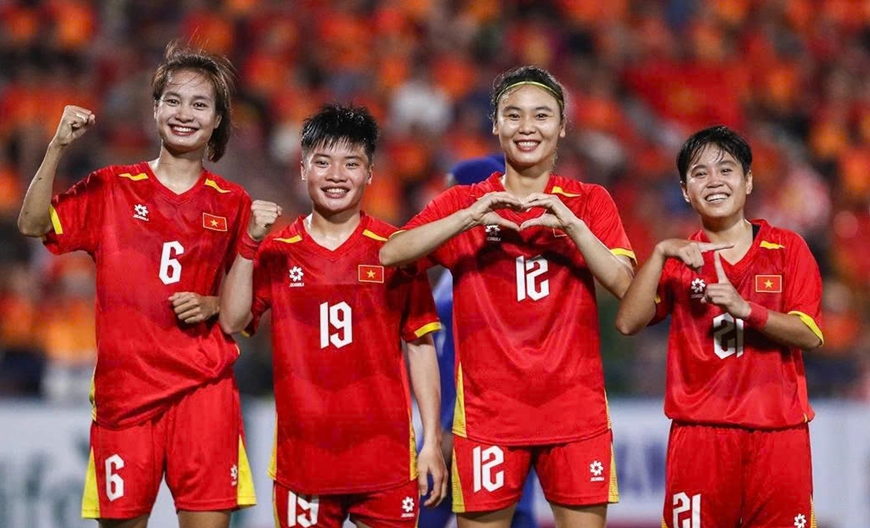 Đội tuyển nữ Việt Nam toàn thắng vòng loại, thẳng tiến Asian Cup 2026!