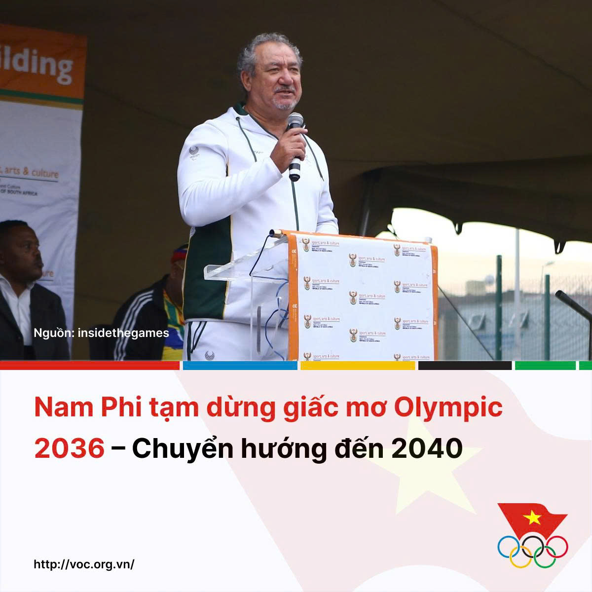 Nam Phi tạm gác giấc mơ Olympic 2036: Một bước lùi chiến lược, hướng về 2040