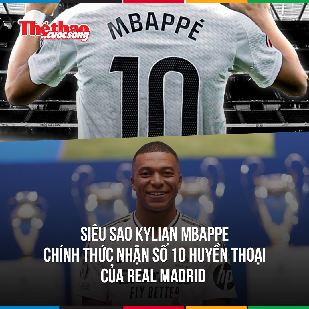 Mbappé – Người kế tục di sản áo số 10 tại Real Madrid