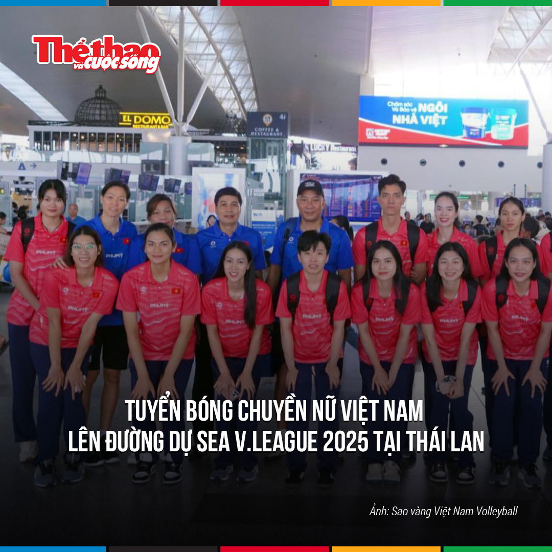 Tuyển bóng chuyền nữ Việt Nam chính thức lên đường dự SEA V.League 2025: Vững bước chinh phục đỉnh cao mới