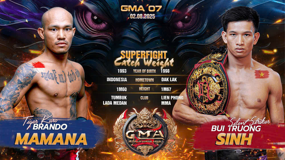 Chiến Thần Thầm Lặng vs. “Tiger Karo” Đông Nam Á: Siêu đại chiến tại GMA 07