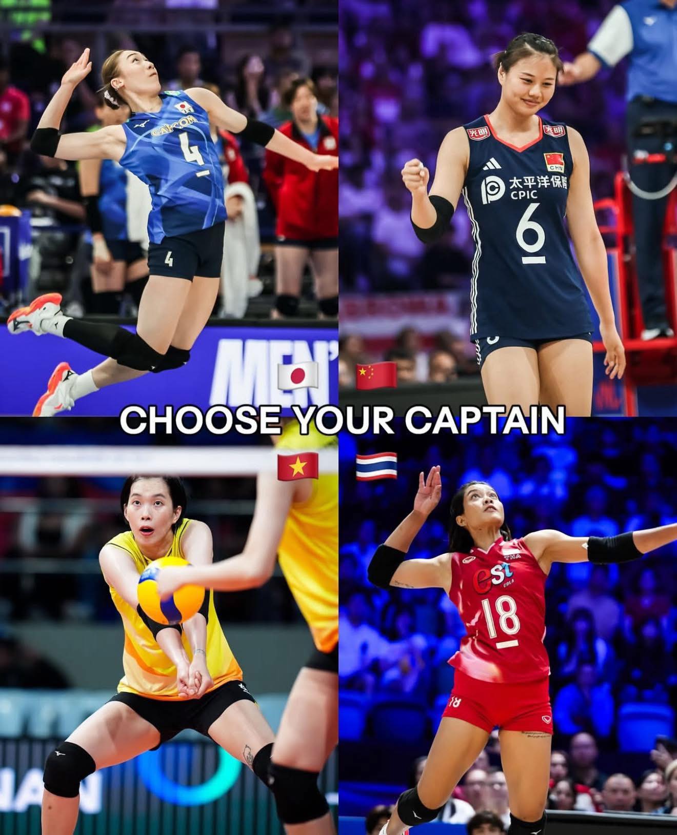Bốn đội trưởng châu Á tỏa sáng tại FIVB Women’s World Championship 2025