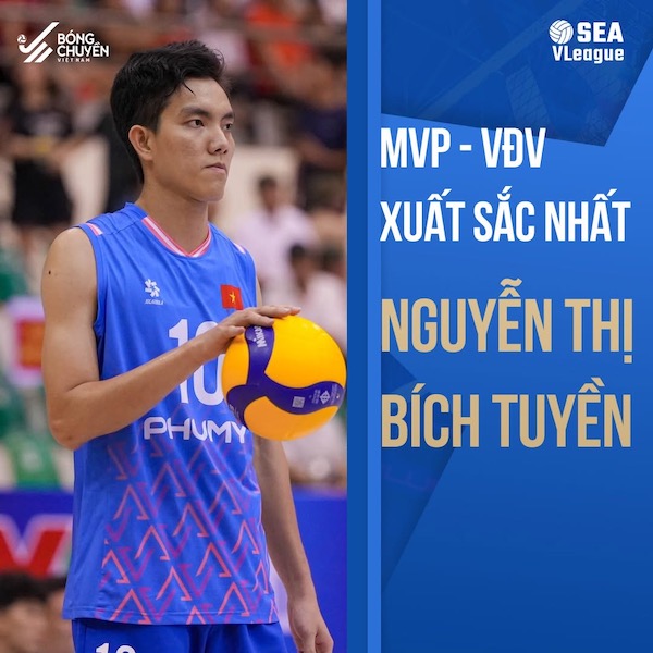 Việt Nam vô địch SEA V.League 2025: Bích Tuyền tỏa sáng với cú đúp danh hiệu