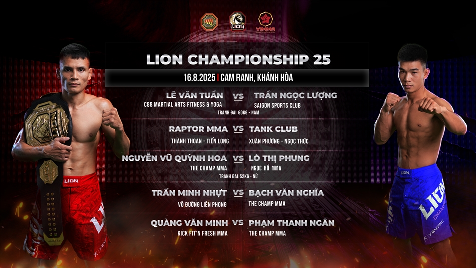LION Championship 25: Cam Ranh sục sôi trước đêm tranh đai lịch sử