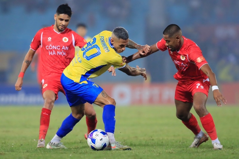 Công An Hà Nội thắng đậm Hà Nội FC tại vòng 3 V.League 2025-2026