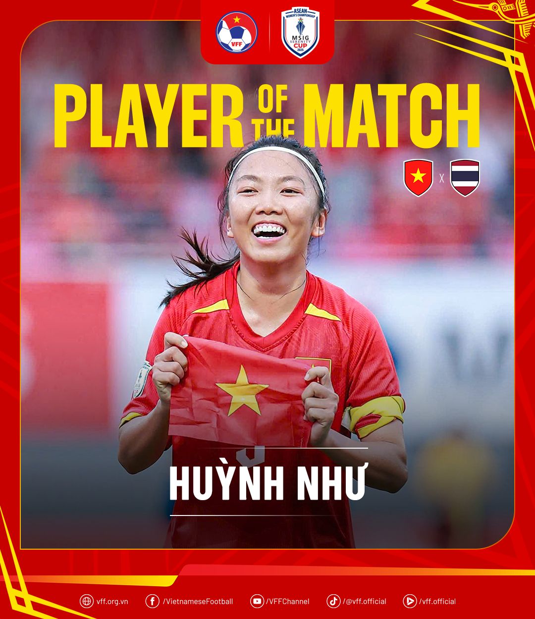 Huỳnh Như tỏa sáng rực rỡ, tuyển nữ Việt Nam hạ Thái Lan 3-1