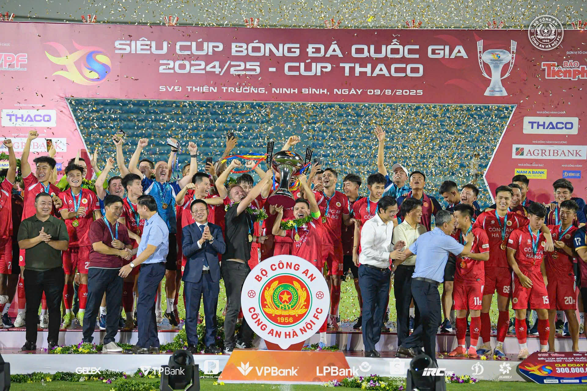 Công an Hà Nội thắng kịch tính Nam Định 3-2 — Khởi đầu mạnh mẽ, chiếc Siêu Cúp đầu tiên cho mùa giải mới