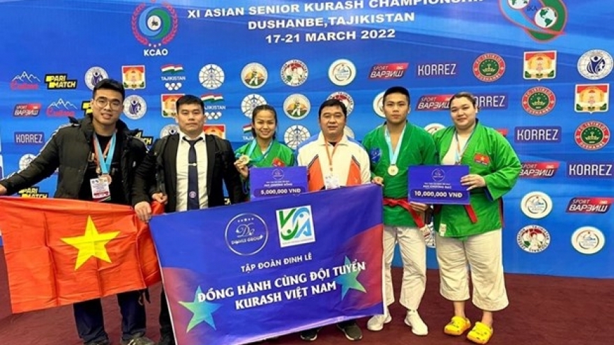 Kurash Việt Nam tỏa sáng trên đất Hàn: Hai tấm HCV khẳng định vị thế trẻ