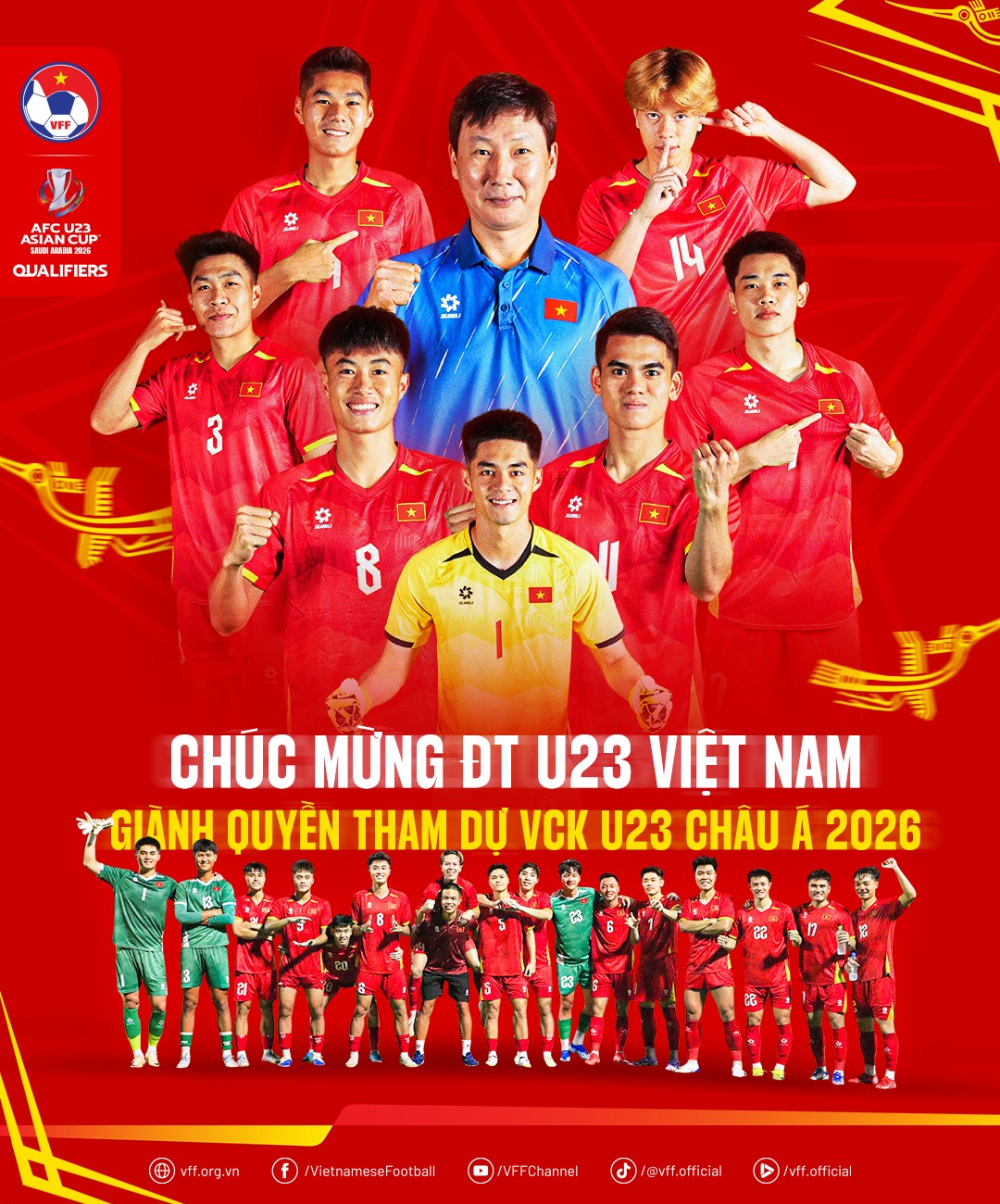 U23 Việt Nam toàn thắng, giành vé vào VCK U23 châu Á 2026