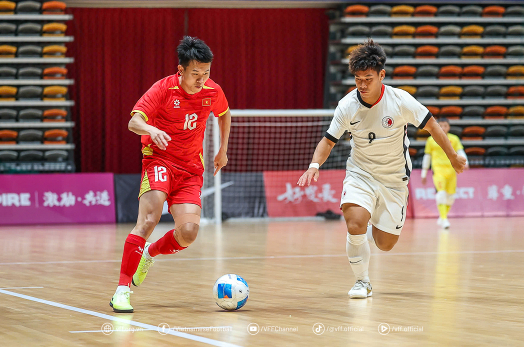 ĐT futsal Việt Nam thắng đậm Hồng Kông 9-1 tại vòng loại futsal châu Á 2026