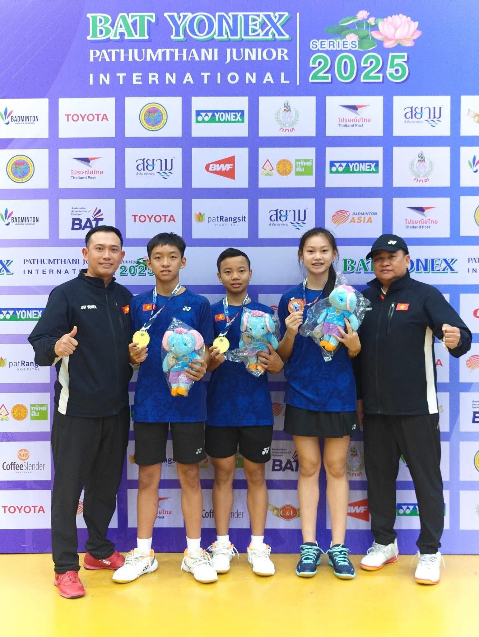 Thành công vang dội của cầu lông trẻ Việt tại Pathum Thani 2025