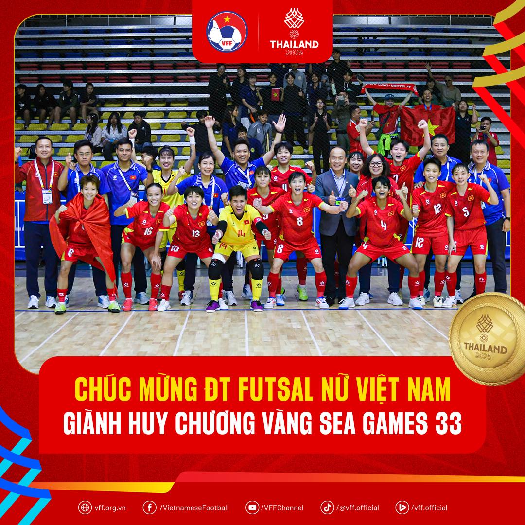 Futsal nữ Việt Nam lần đầu giành HCV SEA Games – Cột mốc lịch sử của thể thao nước nhà