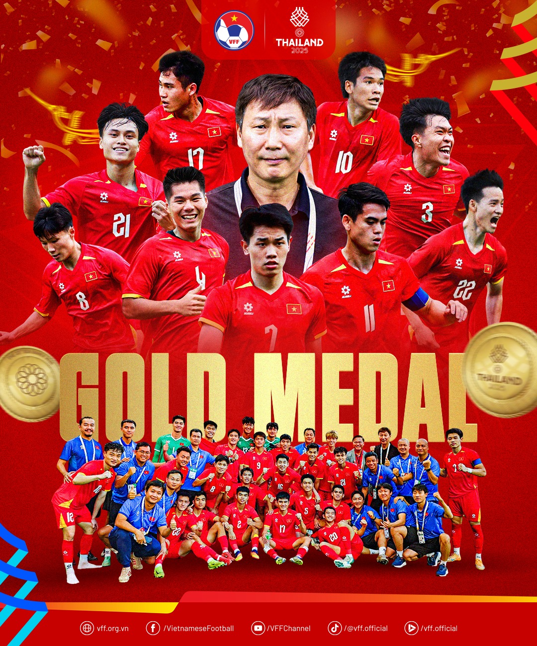 Thủ tướng Phạm Minh Chính gửi thư chúc mừng U22 Việt Nam và tuyển nữ Futsal vô địch SEA Games 33