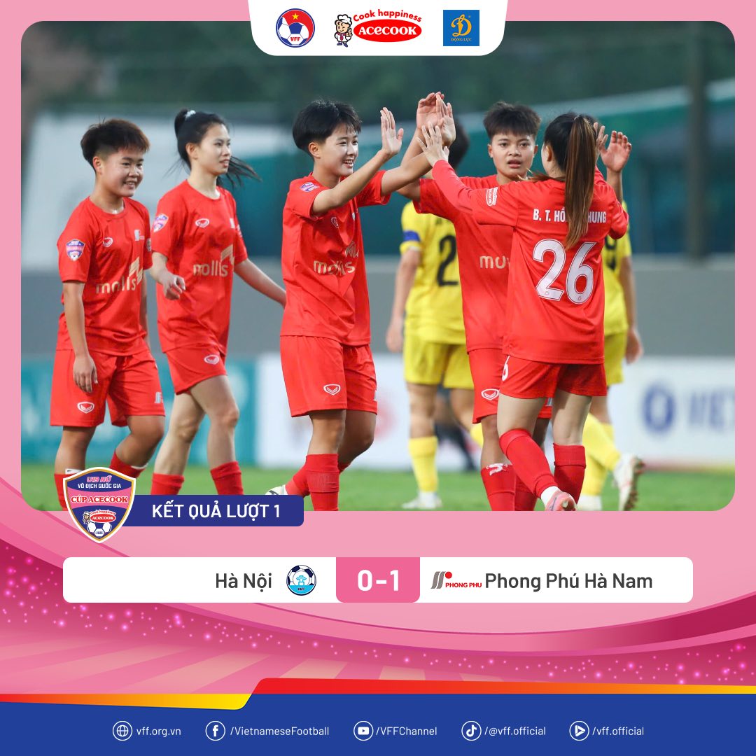 Phong Phú Hà Nam khởi đầu ấn tượng tại Giải bóng đá nữ Vô địch U19 Quốc gia 2026