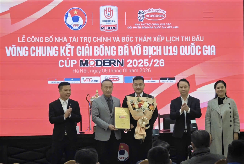 Acecook Việt Nam đồng hành VCK U19 Quốc gia 2025/2026: Đầu tư cho tương lai bóng đá Việt