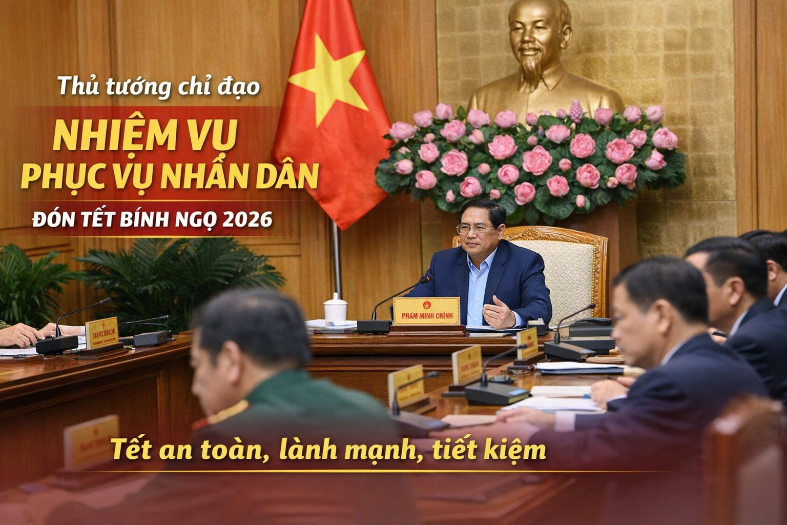 Thủ tướng Chính phủ đôn đốc triển khai nhiệm vụ phục vụ Nhân dân đón Tết Bính Ngọ 2026