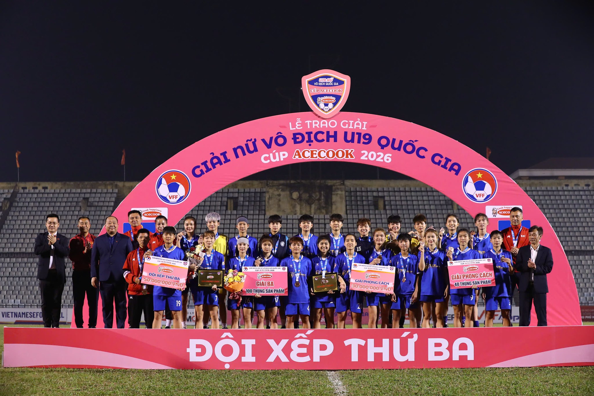 U19 nữ Thái Nguyên T&T khép lại mùa giải U19 Quốc gia 2026 với huy chương đồng xứng đáng