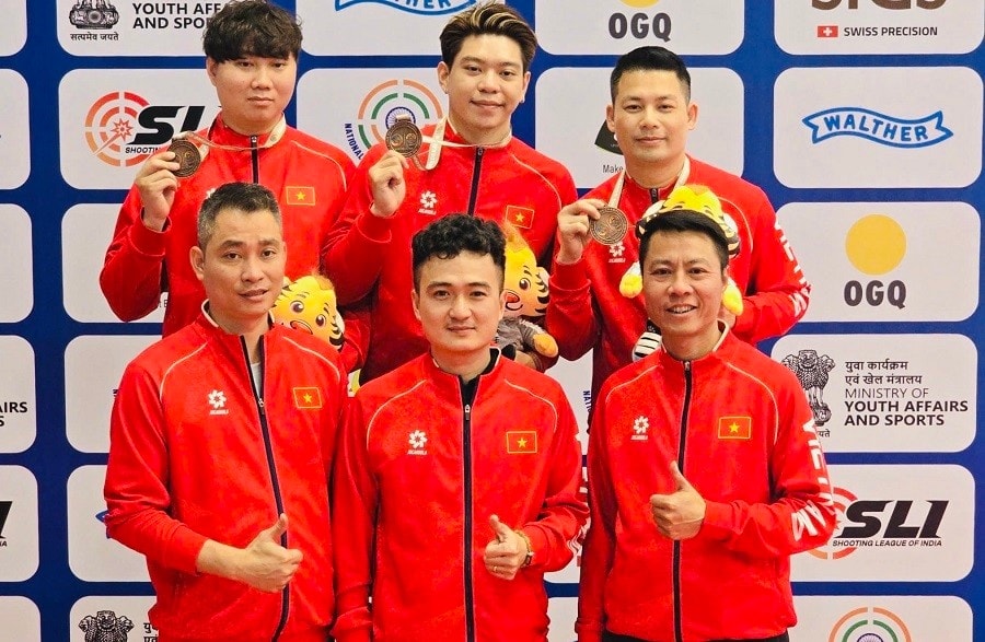 Đội tuyển bắn súng Việt Nam giành 7 huy chương tại Giải vô địch súng ngắn, súng trường châu Á 2026