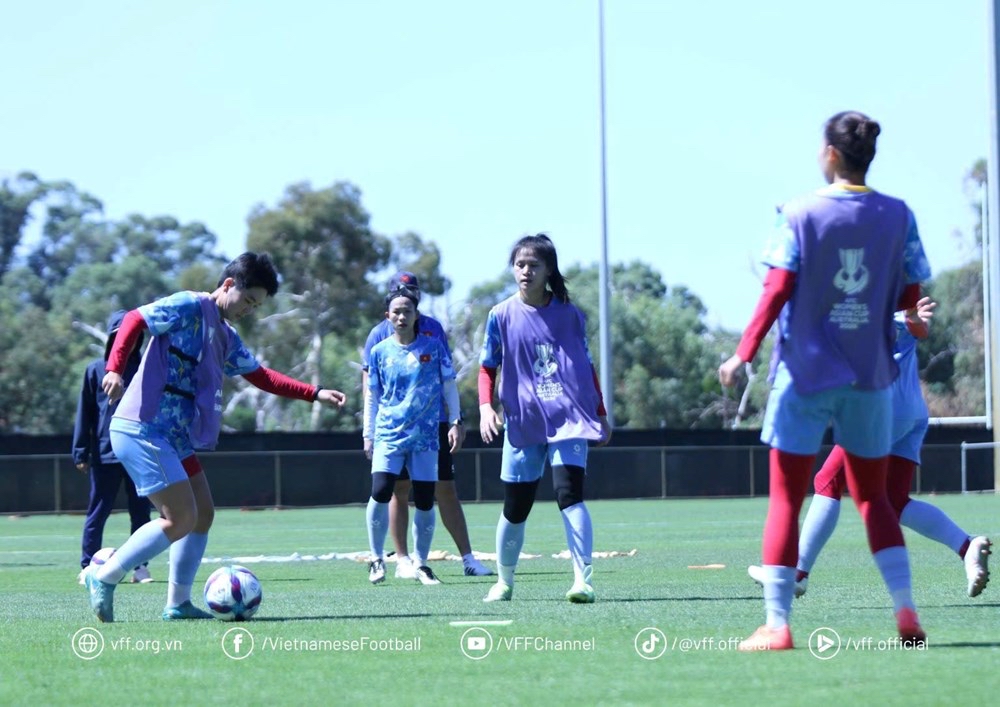 Đội tuyển nữ Việt Nam hướng tới trận gặp Nhật Bản với tinh thần quyết tâm