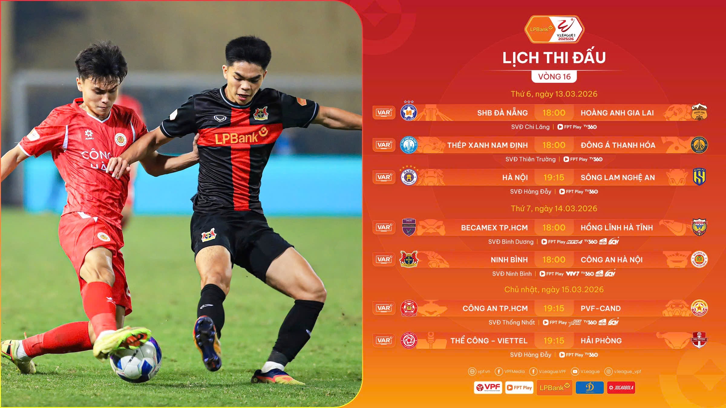 V.League 2025–2026: Cuộc đua vô địch nóng lên trước vòng 16