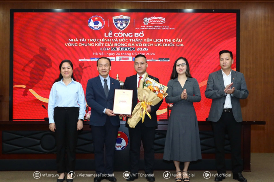 U15 quốc gia 2026: Acecook tiếp lửa cho hành trình ươm mầm tài năng trẻ