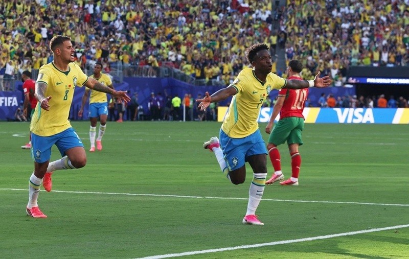 Brazil đánh rơi chiến thắng trước Morocco trong ngày Vinicius cứu nguy