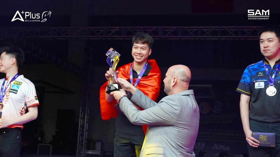 Lường Đức Thiện vô địch châu Á, viết nên dấu son mới cho billiards pool Việt Nam