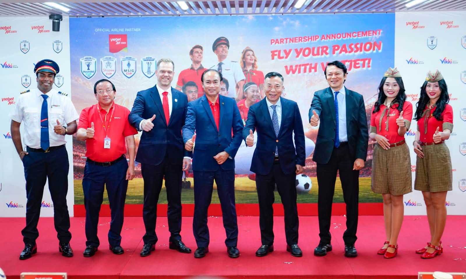 Vietjet và Vikki gia nhập hệ sinh thái ASEAN United FC, mở rộng kết nối cho bóng đá Đông Nam Á