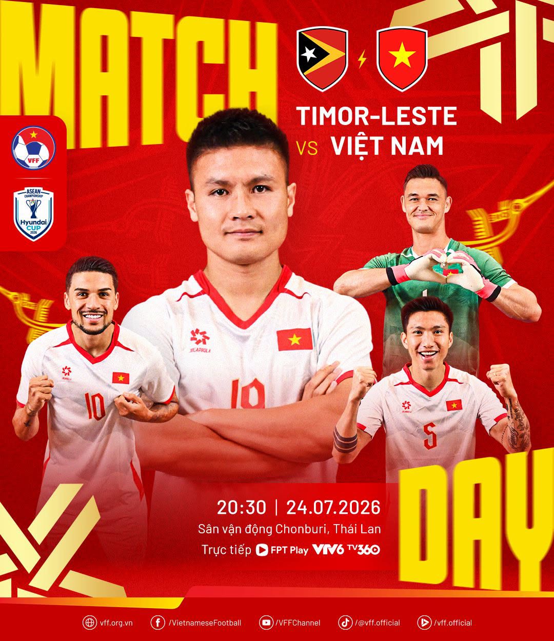 Đội tuyển Việt Nam hướng đến khởi đầu thuận lợi tại ASEAN Championship 2026