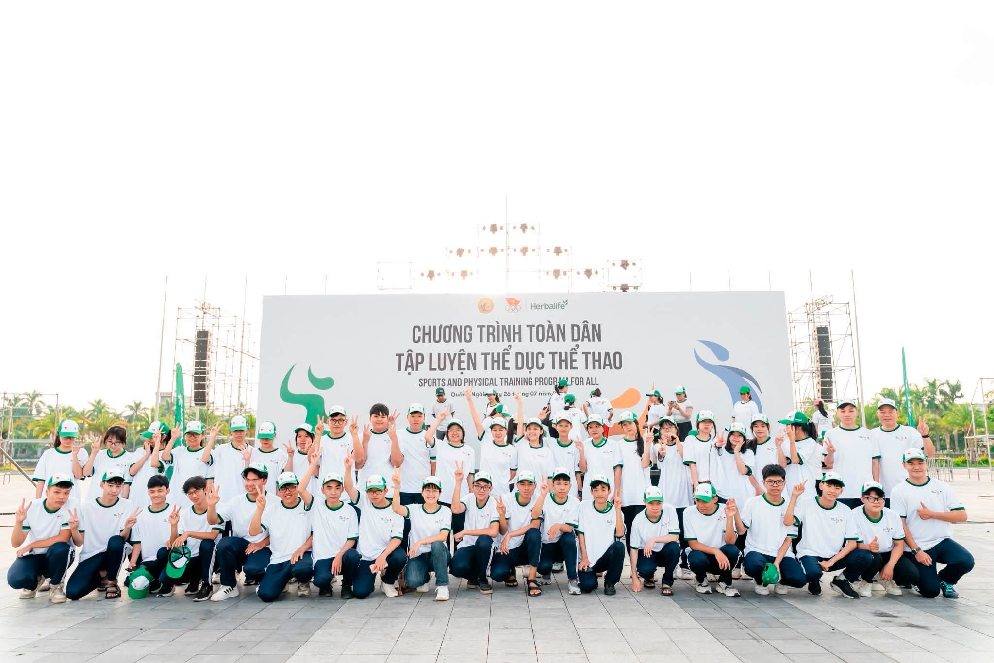 Hơn 1.500 người cùng lan tỏa tinh thần thể thao tại chương trình Toàn dân tập luyện Thể dục thể thao ở Quảng Ngãi
