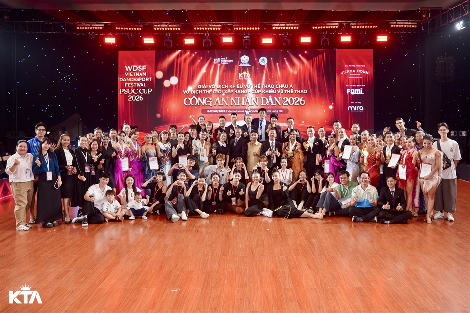 Dancesport Việt Nam ghi dấu ấn tại Giải vô địch châu Á 2026 với màn trình diễn ấn tượng