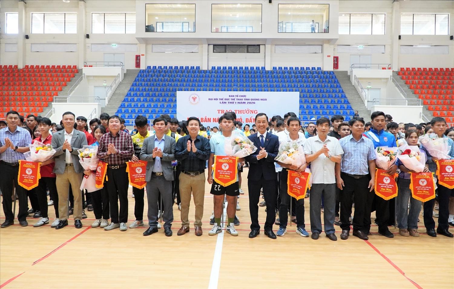 Đại hội Thể dục thể thao Quảng Ngãi 2026 khép lại thành công, hơn 1.430 vận động viên bước lên bục huy chương