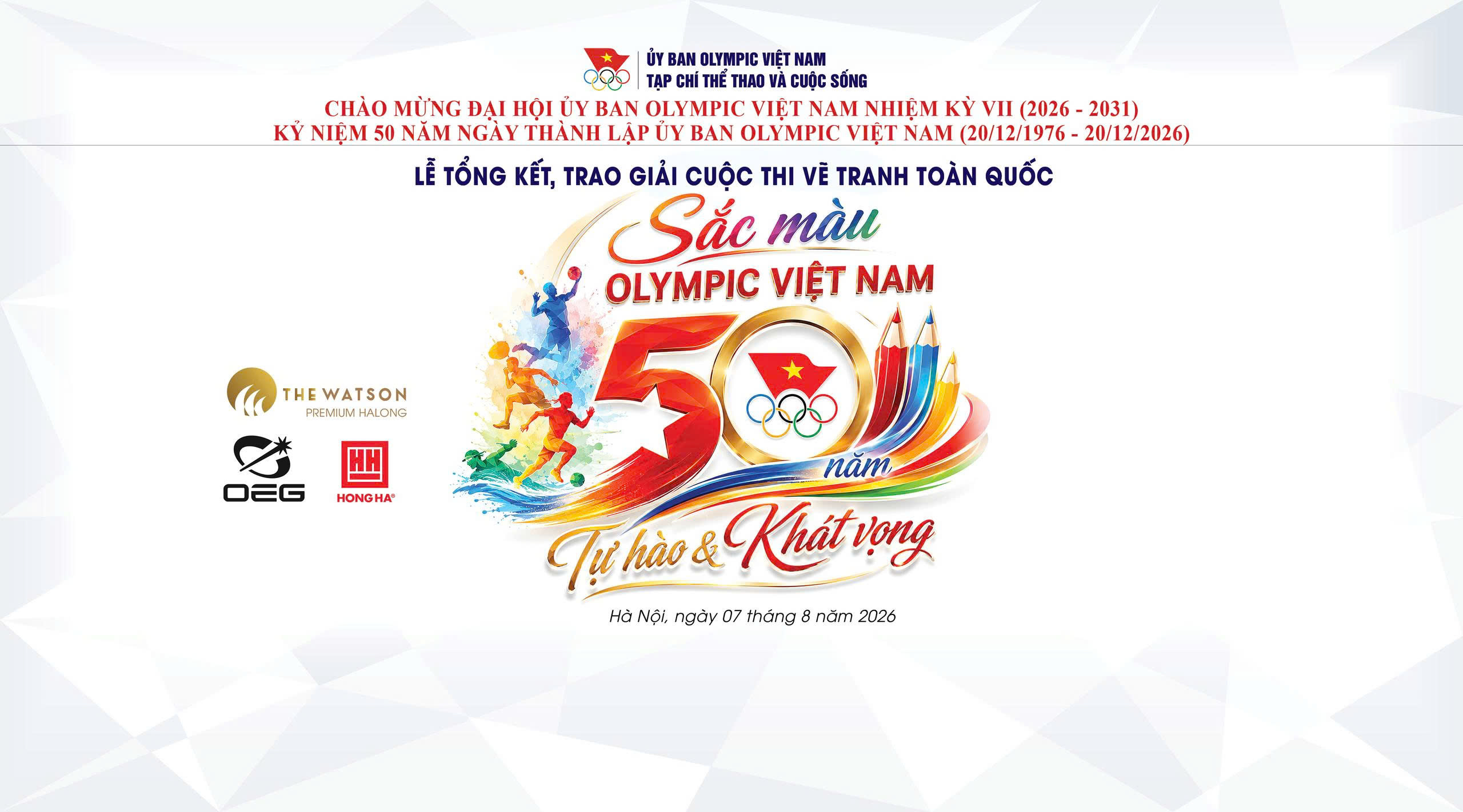 Hơn 2.500 tác phẩm tham dự Cuộc thi Vẽ tranh toàn quốc "Sắc màu Olympic Việt Nam – 50 năm Tự hào & Khát vọng"