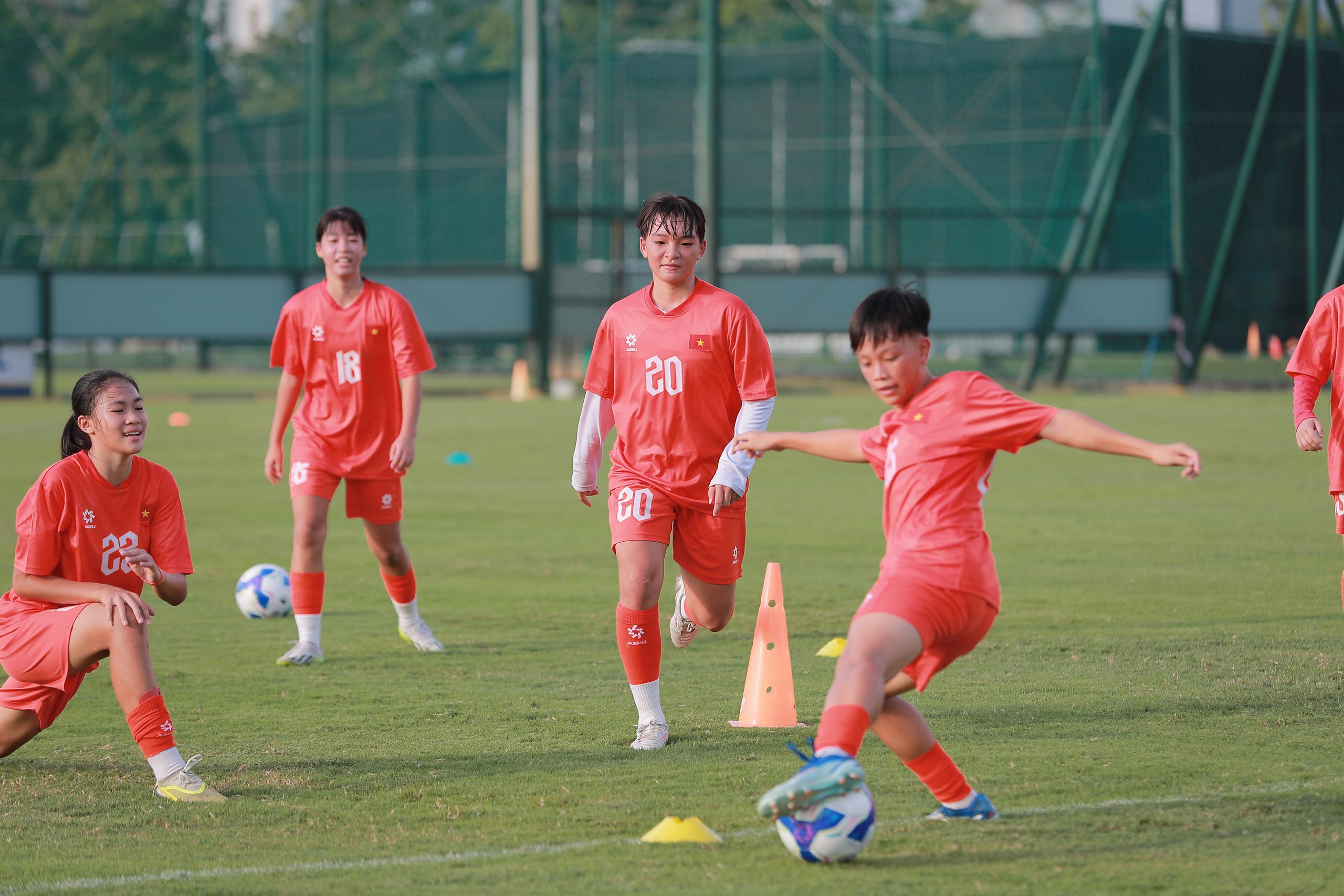 U17 nữ Việt Nam tăng tốc cho mục tiêu chinh phục vòng loại châu Á 2027