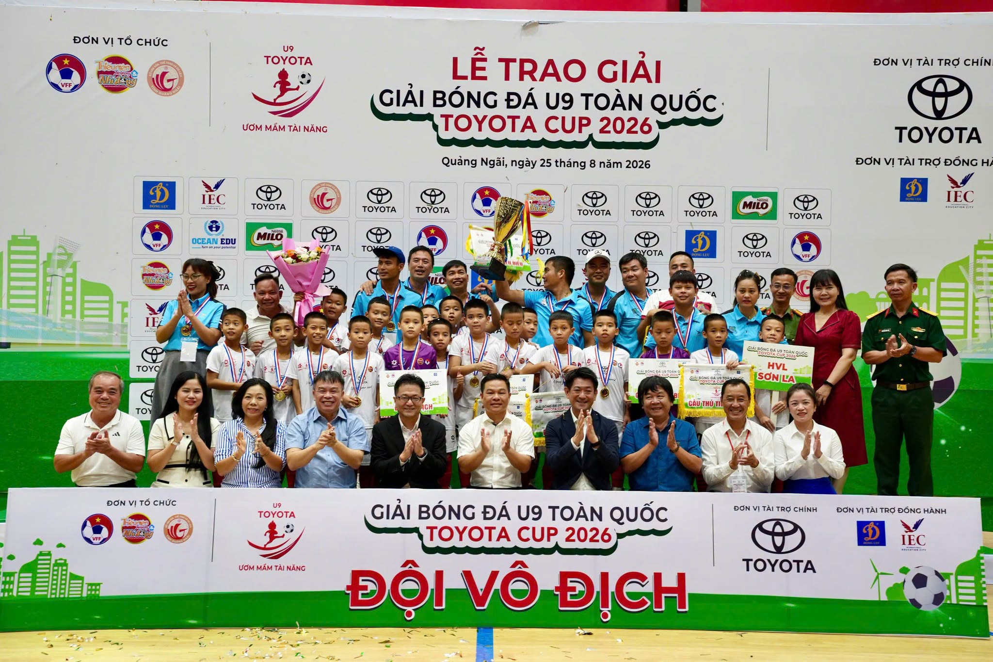 U9 HVL Sơn La làm nên lịch sử với chức vô địch Toyota Cup 2026