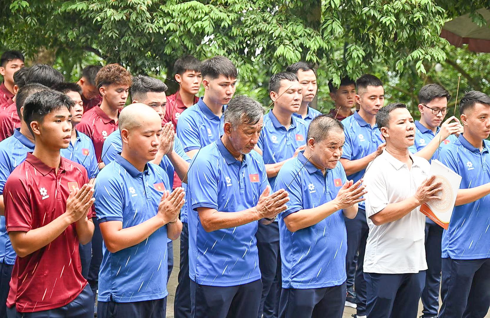 U20 Việt Nam dâng hương Đền Hùng, hướng tới thử thách châu Á