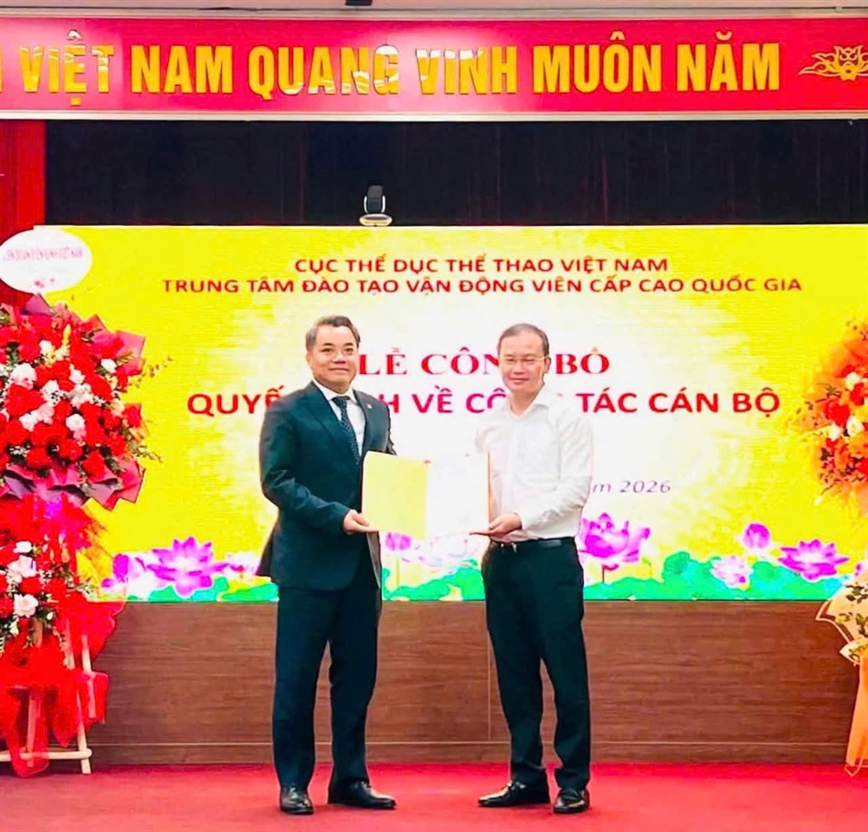 Củng cố bộ máy thể thao thành tích cao: Ông Phạm Hoàng Tùng giữ cương vị Giám đốc Trung tâm Đào tạo Vận động viên Cấp cao quốc gia