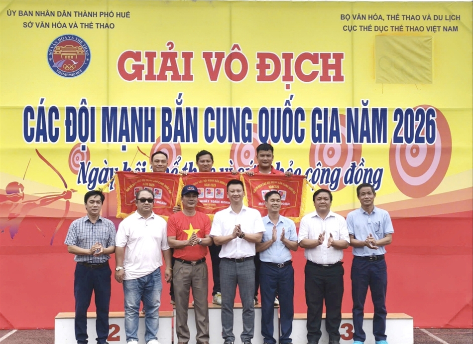 Bắn cung Việt Nam ghi dấu ấn với 3 kỷ lục quốc gia tại Huế