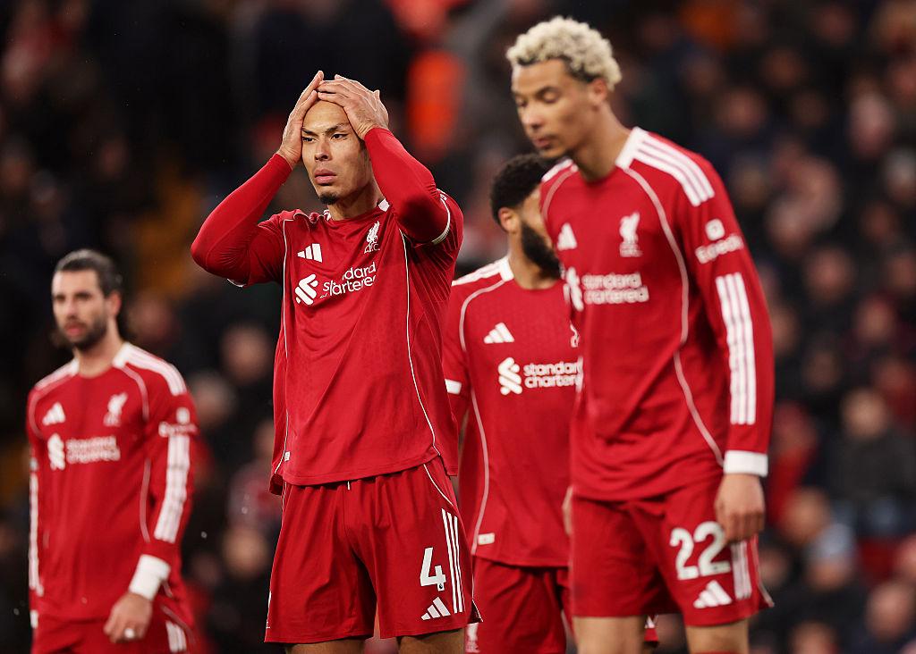 Liverpool sụp đổ tại Anfield: Khi lợi thế 2 bàn vẫn không đủ