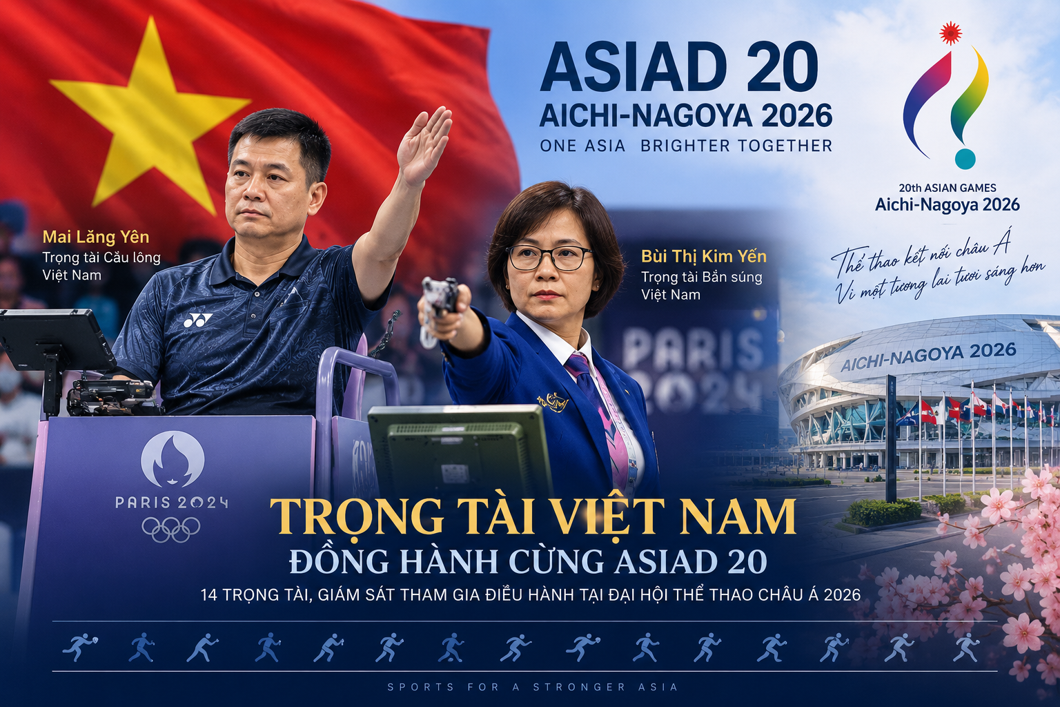 14 trọng tài, giám sát Việt Nam góp mặt tại ASIAD 20
