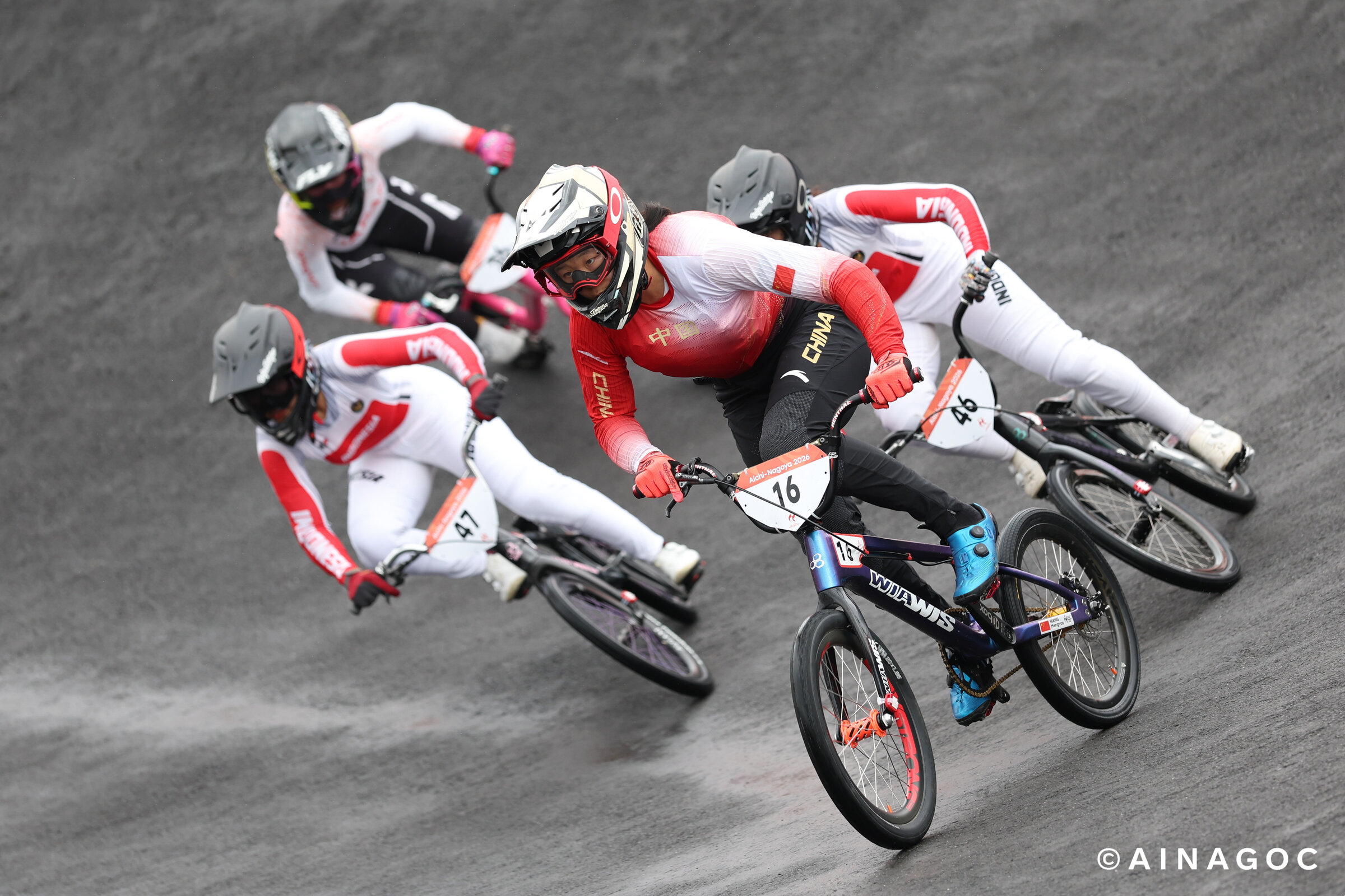 Wang Mengyao tranh tài quyết liệt, BMX Racing nữ Asian Games 2026 khép lại với màn đua nghẹt thở