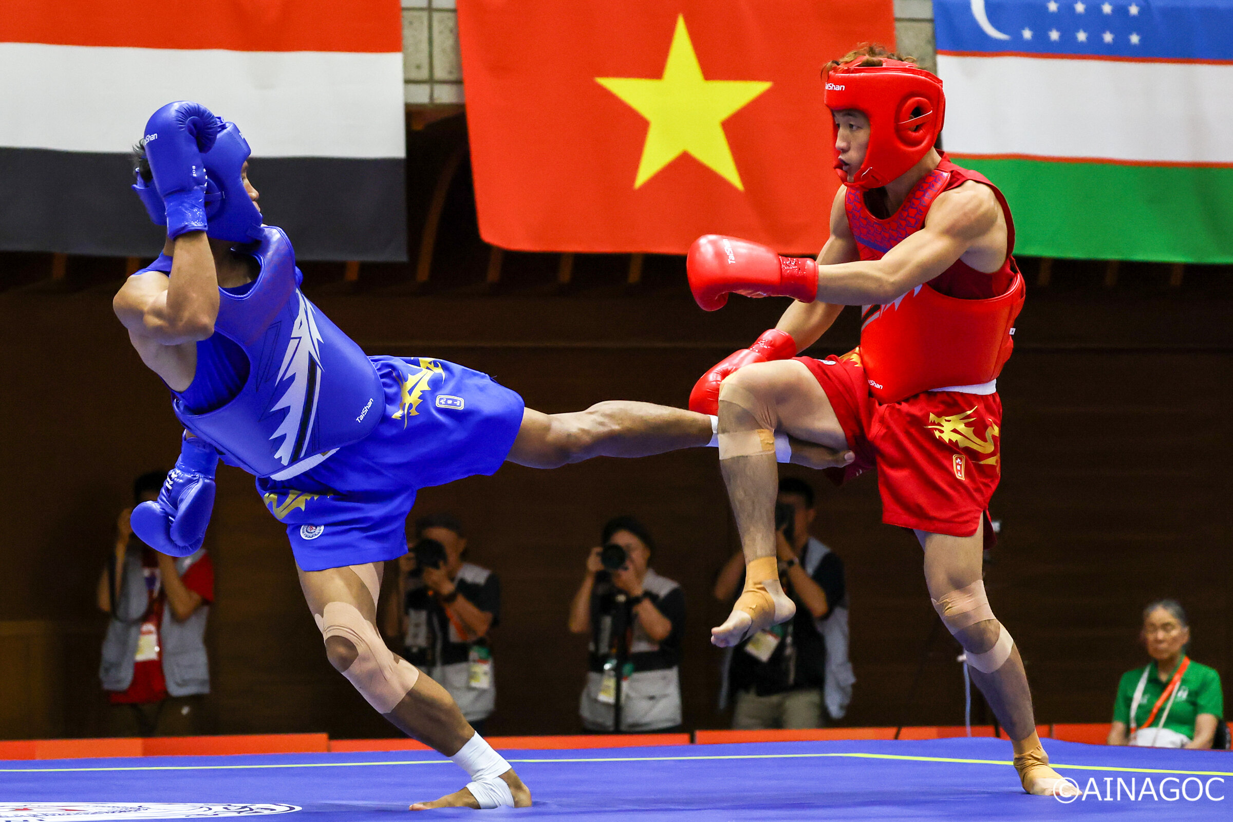LEUNG Yu Hong và cuộc so tài quyết liệt ở bán kết Wushu-Sanda ASIAD 20