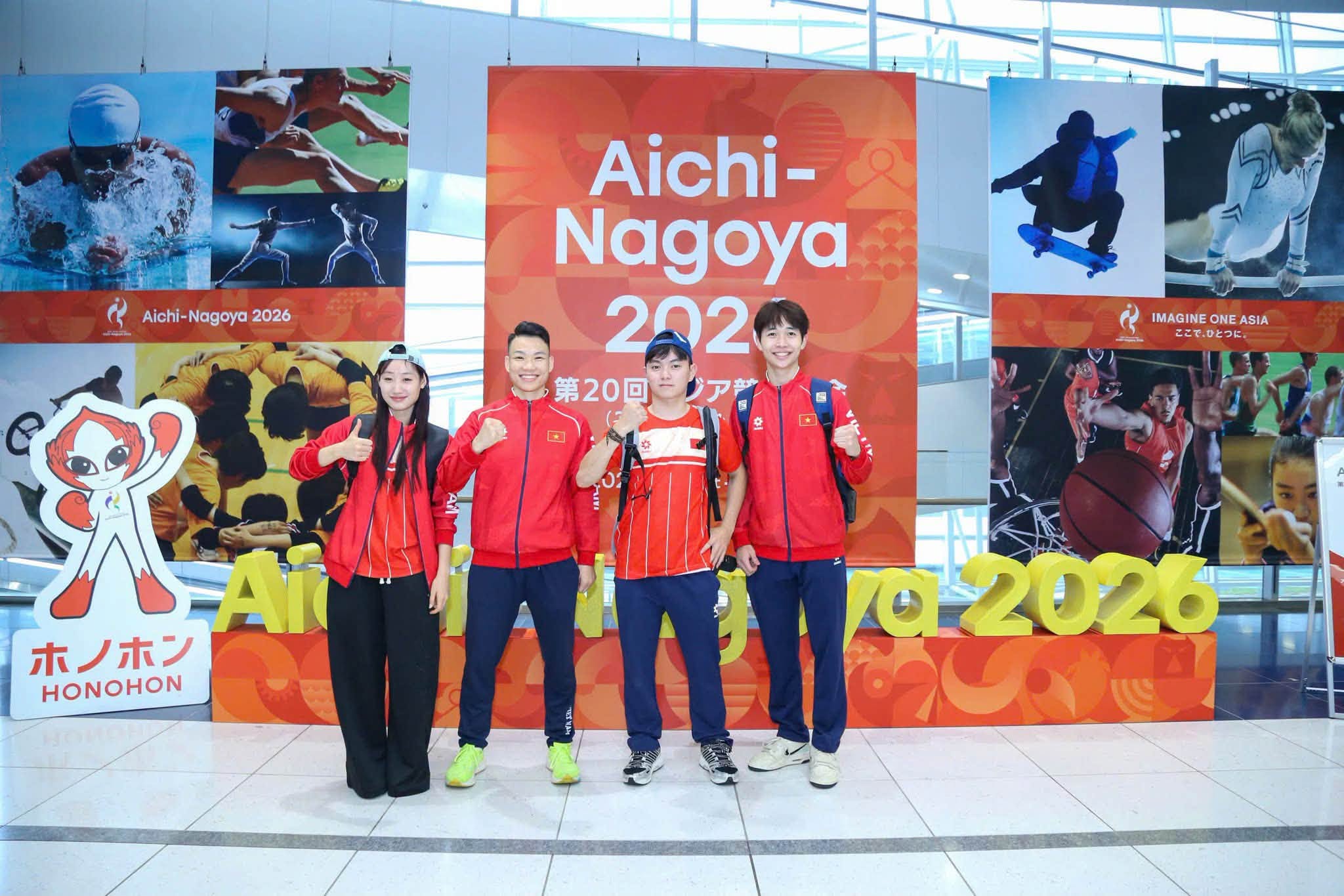 Đoàn Thể thao Việt Nam đặt chân tới Nagoya, sẵn sàng bước vào ASIAD 20